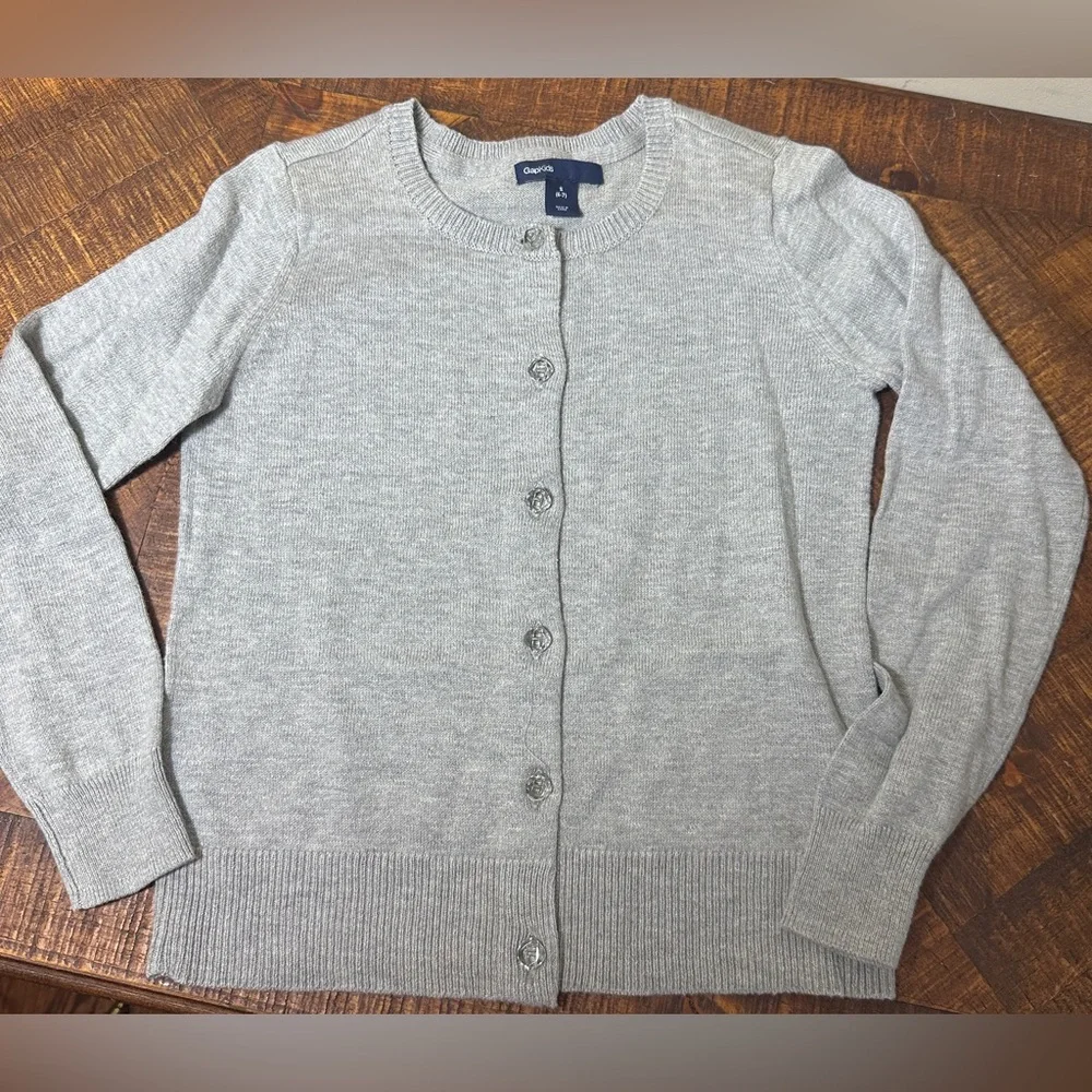 Gap Kids Girls S (6/7) Gray Cardigan‎ Sweater